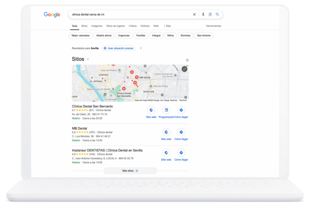 seo para dentistas - Optimiza tu ficha de Google Business