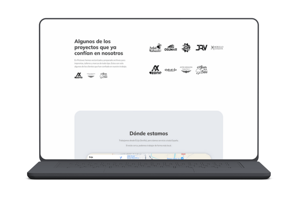 Caso Diseño web One Page Pictovec – Cometa Web6
