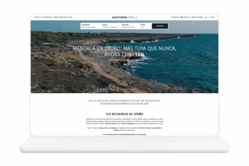 Marketing de contenidos SEO Hoteles Cometa Web