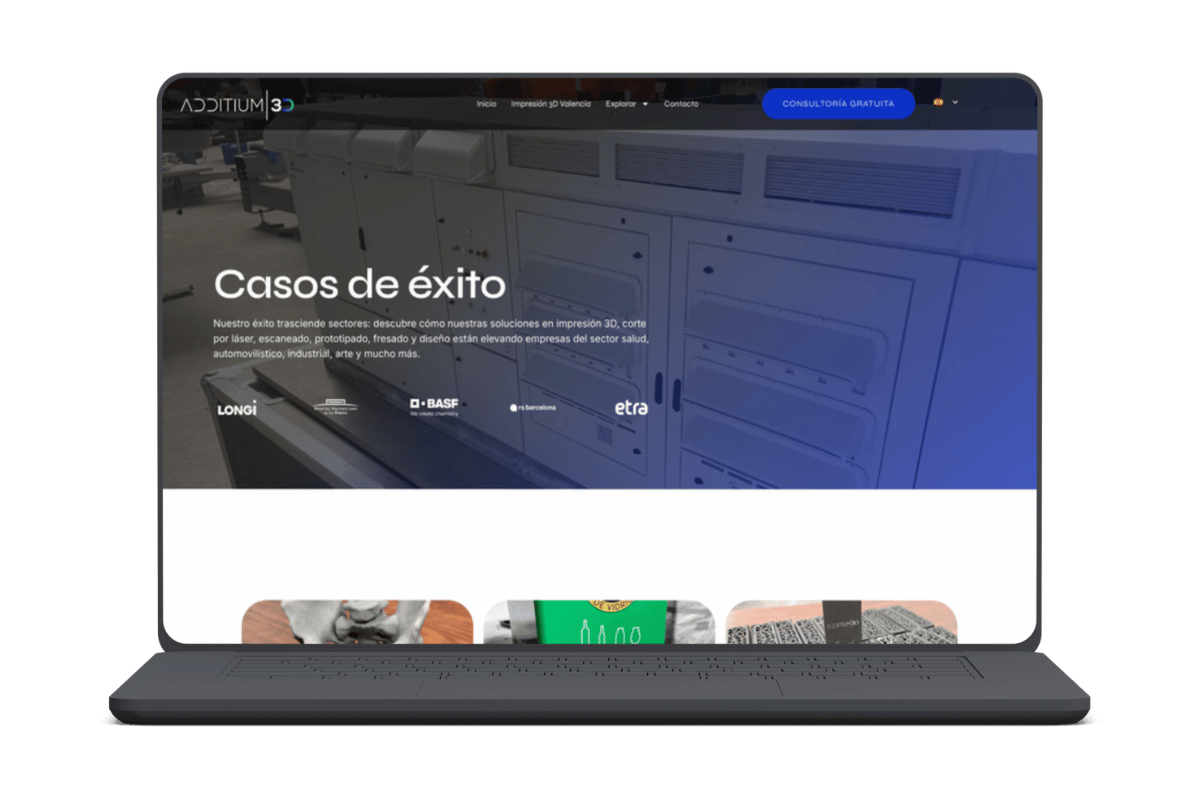 Caso – Diseño web Additium3D – Cometa Web_ 11