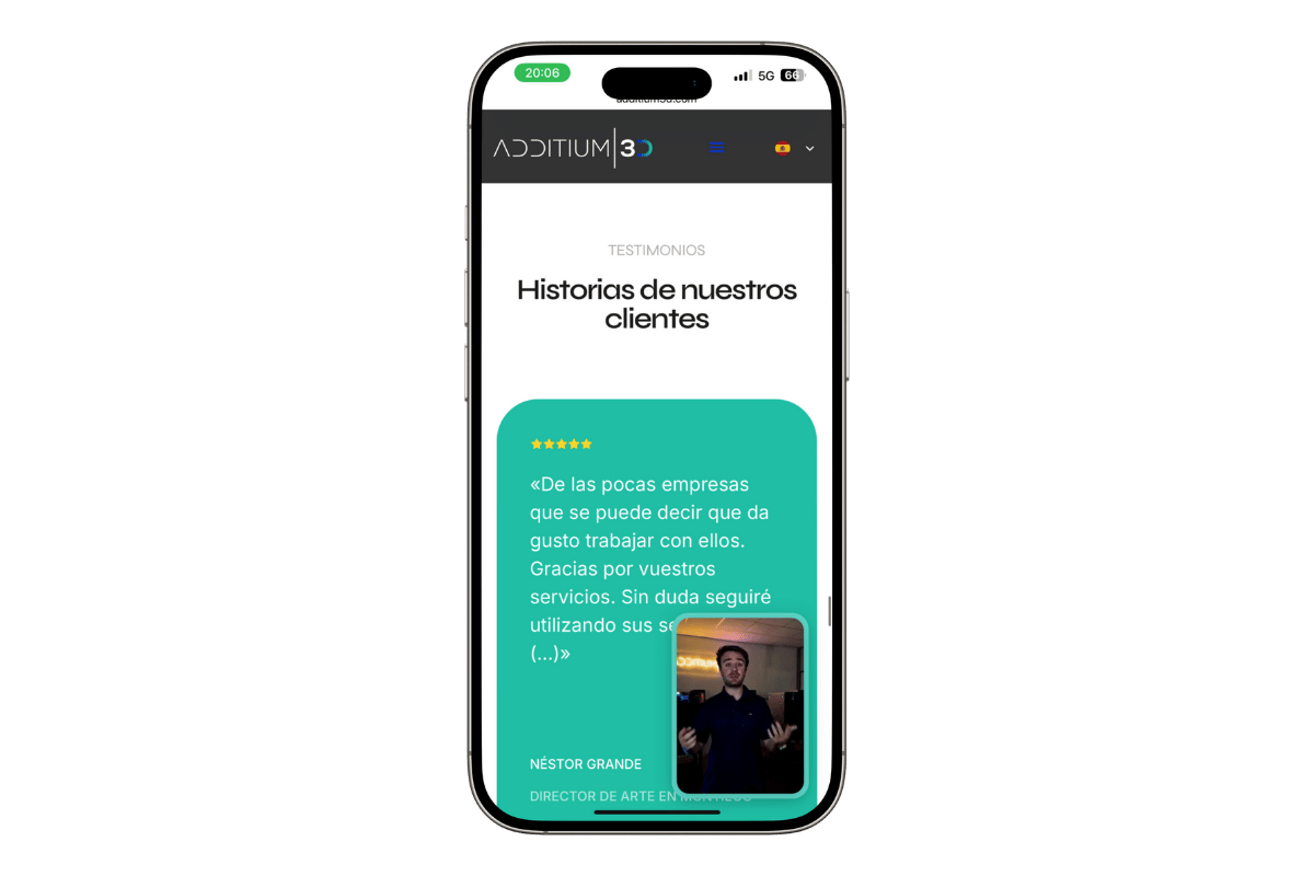 Caso – Diseño web Additium3D – Cometa Web_ 20