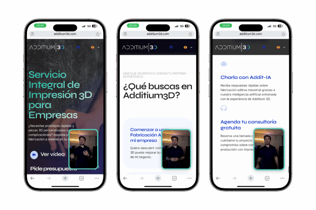 Caso de éxito: Nueva web corporativa de empresa valenciana de impresión 3D