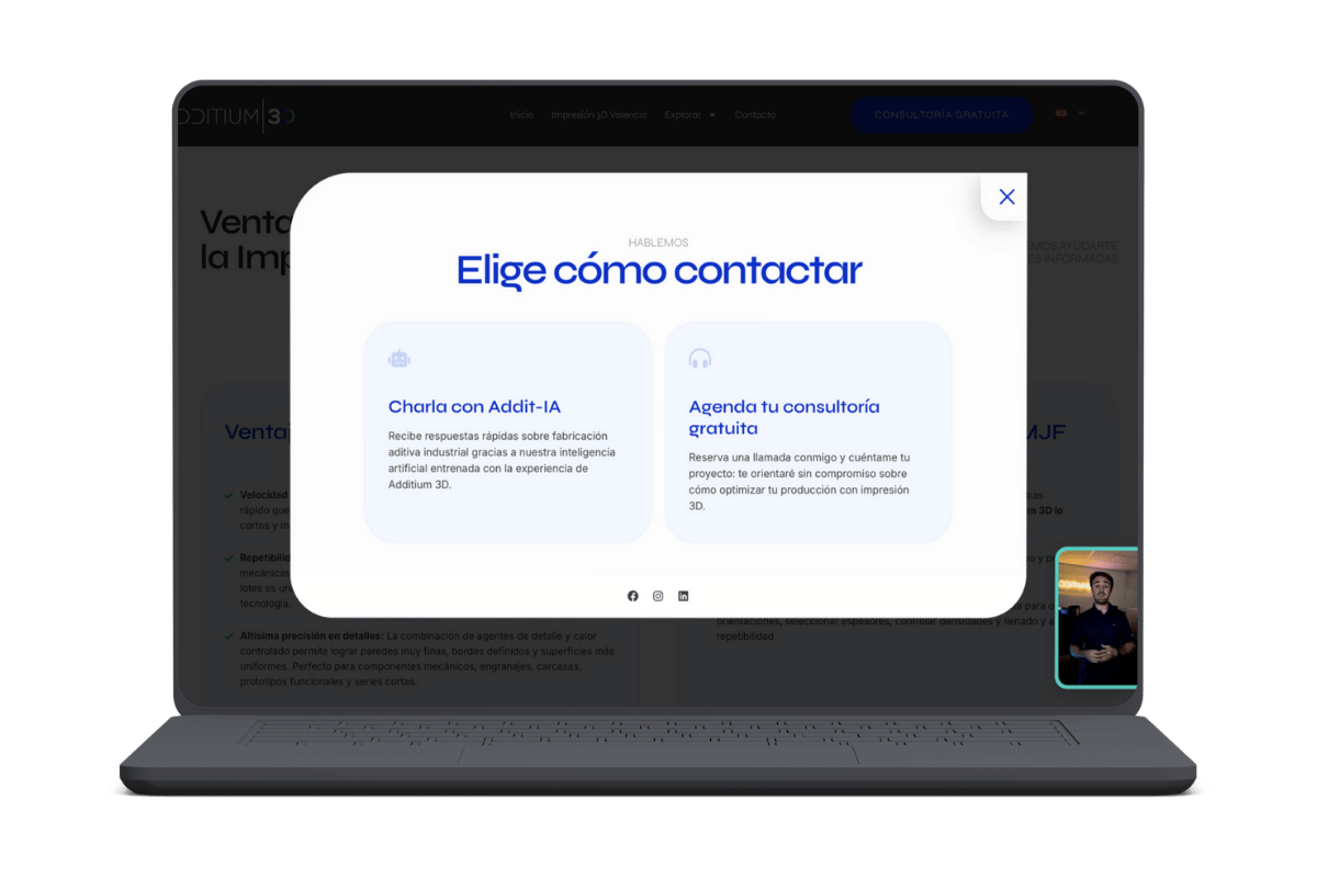 Caso – Diseño web Additium3D – Cometa Web_ 5