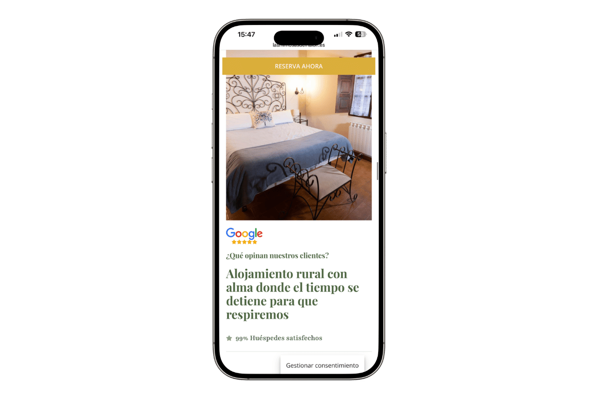 Diseño web Apartamentos turisticos Asturias – Cometa Web 13