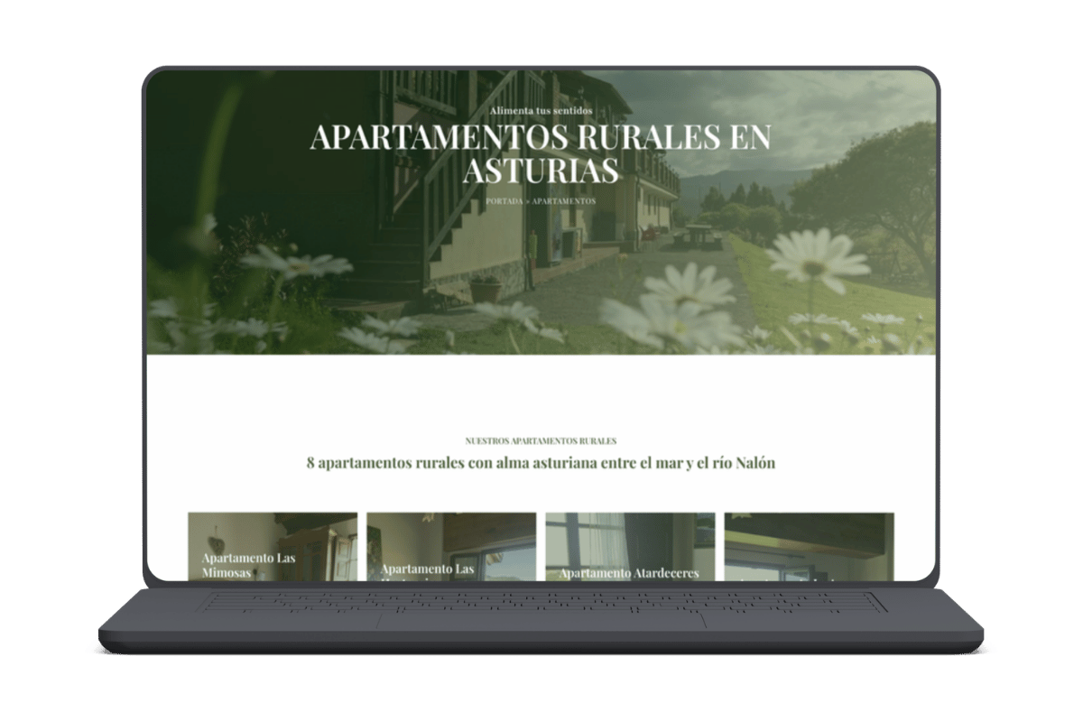 Diseño web Apartamentos turisticos Asturias – Cometa Web 8
