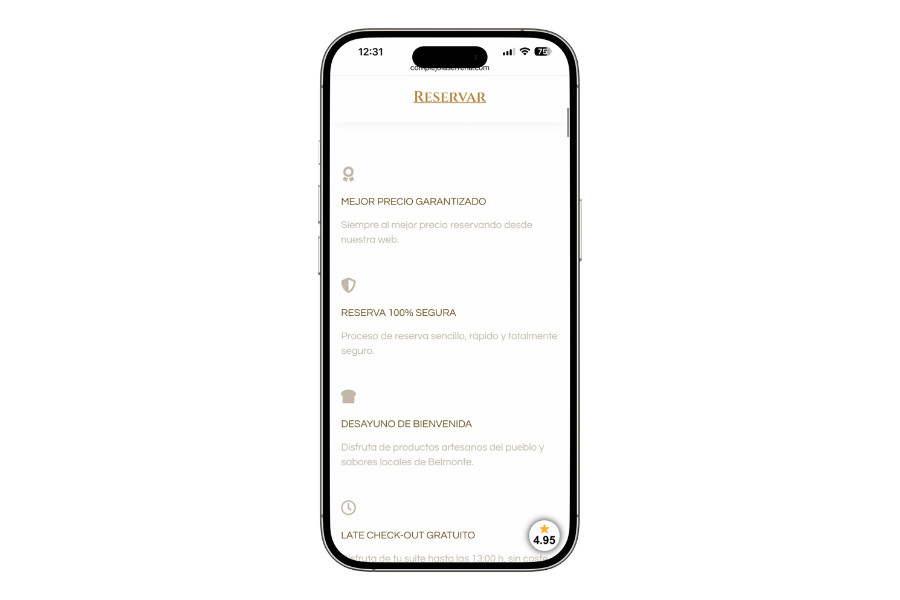Caso – Diseño web Complejo La Serrería – Cometa Web 12