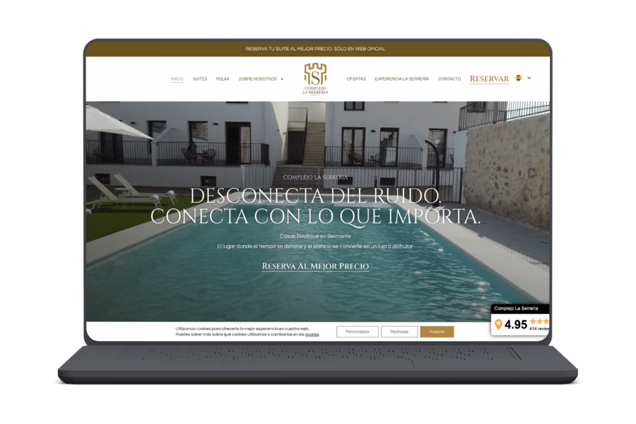 Caso – Diseño web Complejo La Serrería – Cometa Web 7